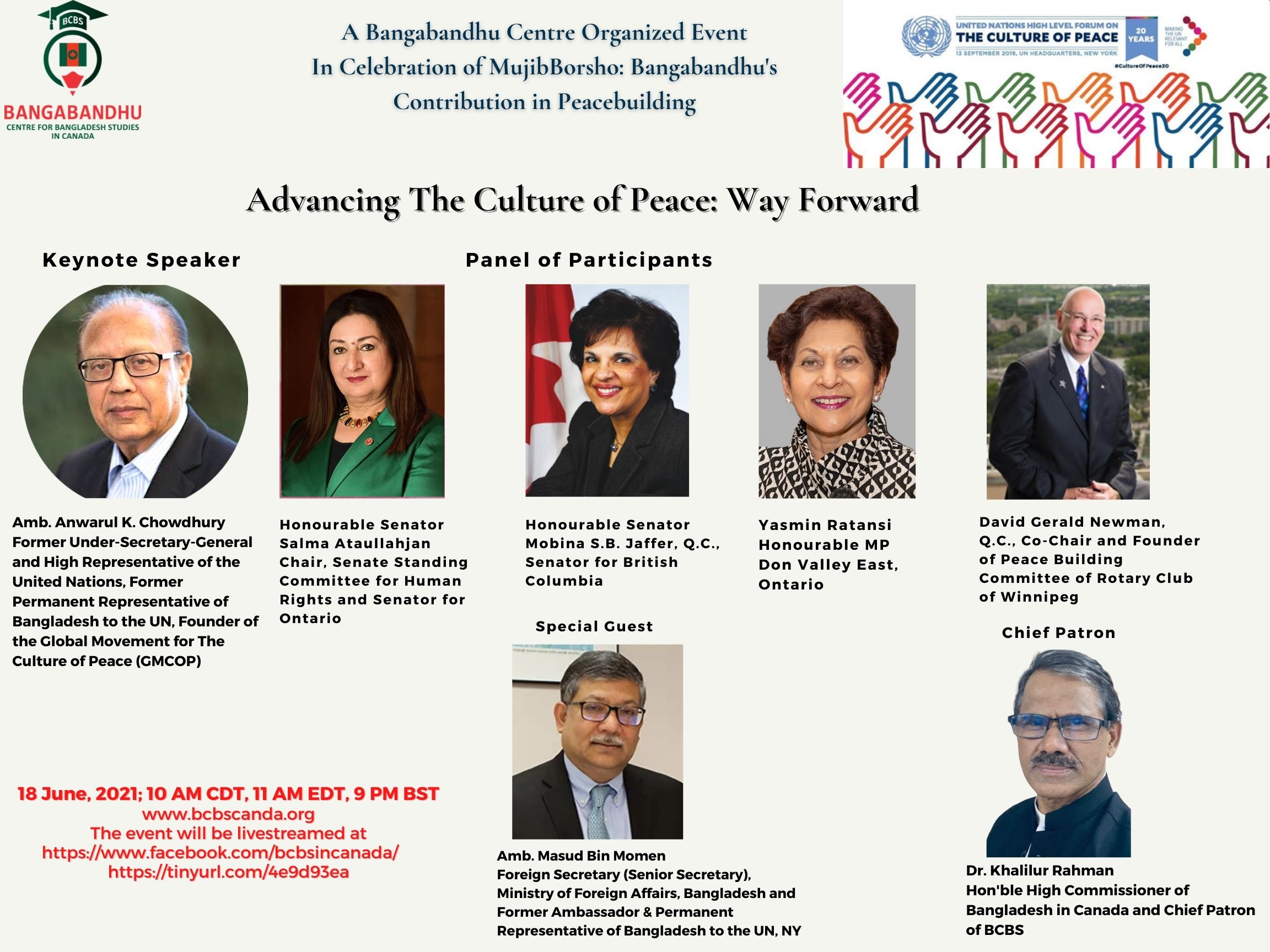 BCBS Webinar on Culture of Peace